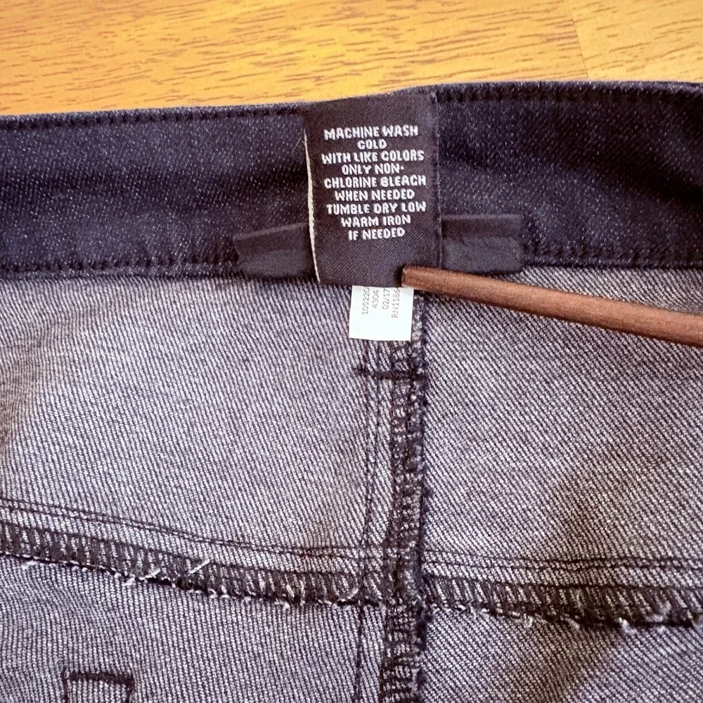 Lane Bryant Women Plus 20 Black Dark Wash Skinny‎ Ankle Jeans High Rise Stretch